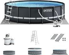 Load image into Gallery viewer, INTEX 26325EH Ultra XTR Deluxe Above Ground Swimming Pool Set: 16ft x 48in – Includes 1500 GPH Cartridge Sand Filter Pump – SuperTough Puncture Resistant – Rust Resistant – Easy to Assemble