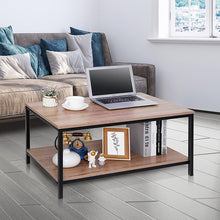 Load image into Gallery viewer, Industrial 2 Tier Coffee Table