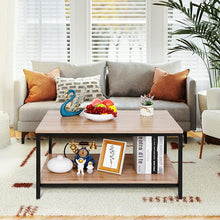 Load image into Gallery viewer, Industrial 2 Tier Coffee Table