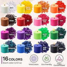 Load image into Gallery viewer, Candle Wax Dye for Soy Candle Making - 16 Popular Candle Dye Coloring Chips - Premium Candle Wax Coloring - Highly Concentrated Candle Chips Colors