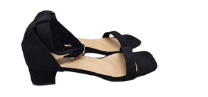 Ladies Black Shoes Short Heel (size 42)