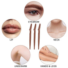 Load image into Gallery viewer, 12 Pcs Brown Eyebrow Razors, Face Razors Multipurpose
