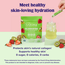 Load image into Gallery viewer, Ultima Replenisher Collagen Defense Supplement and Electrolytes Powder - Kiwi Strawberry, 13 Stickpacks
