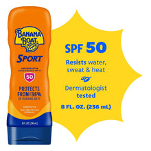Load image into Gallery viewer, Banana Boat Sport SPF 50 Sunscreen Lotion, 8 Fl Oz
