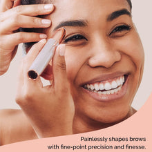 Load image into Gallery viewer, Finishing Touch Flawless Brows Eyebrow Hair Remover Electric Razor for Women with LED Light for Instant and Painless Hair Removal
