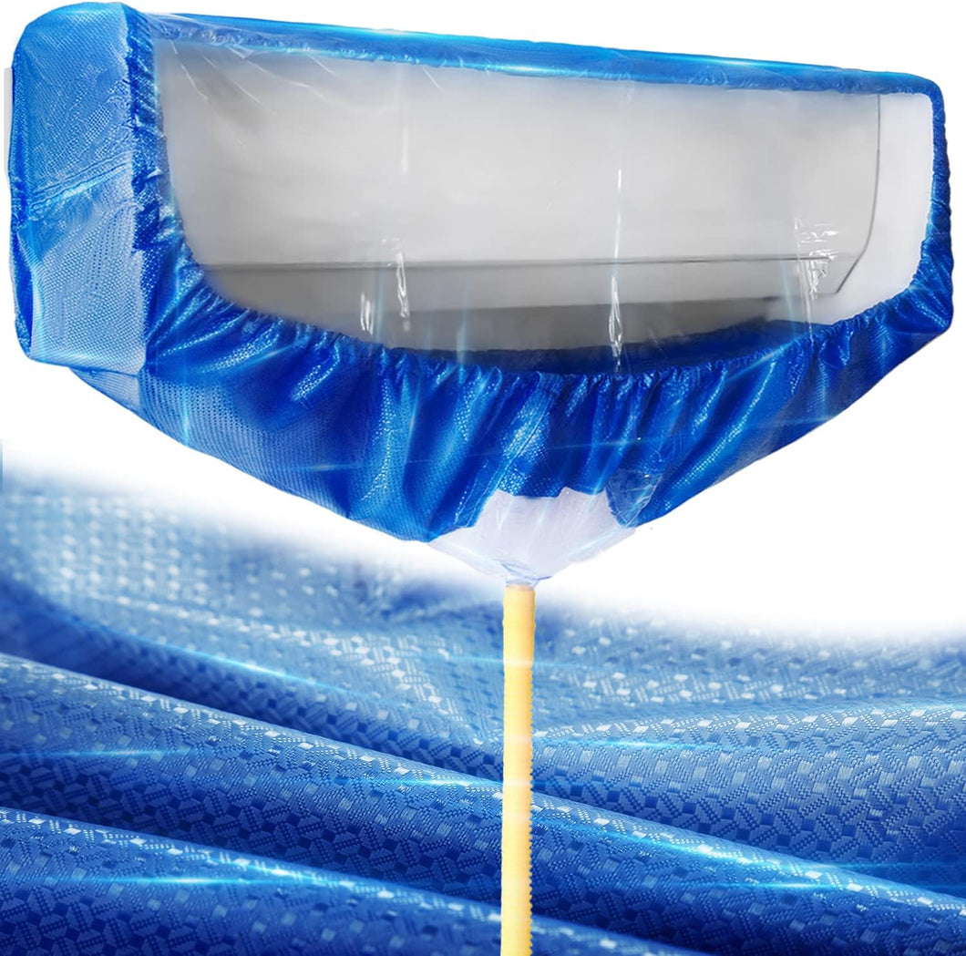 WANOSS Split Air Conditioning Cleaning Cover Bag with Water Pipe and Drain Outlet,