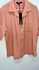 Short Sleeve Cuban Shirt Mauve (small)