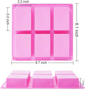 TDHDIKE 3 Pack Silicone Soap Molds