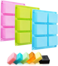 Load image into Gallery viewer, TDHDIKE 3 Pack Silicone Soap Molds
