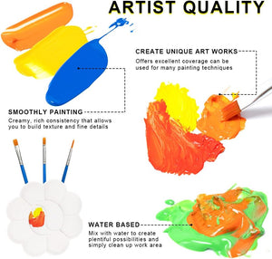 Aen Art Acrylic Paint, 24 Colors Craft Paint Supplies for Canvas