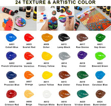 Load image into Gallery viewer, Aen Art Acrylic Paint, 24 Colors Craft Paint Supplies for Canvas
