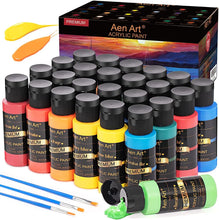 Load image into Gallery viewer, Aen Art Acrylic Paint, 24 Colors Craft Paint Supplies for Canvas
