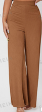 Load image into Gallery viewer, Solid Rib-knit Wide Leg Pants
