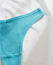 Load image into Gallery viewer, Solid Ribbed Knit Sexy Thongs
