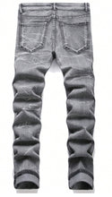 Load image into Gallery viewer, Men Ripped Frayed Skinny Jeans (31)
