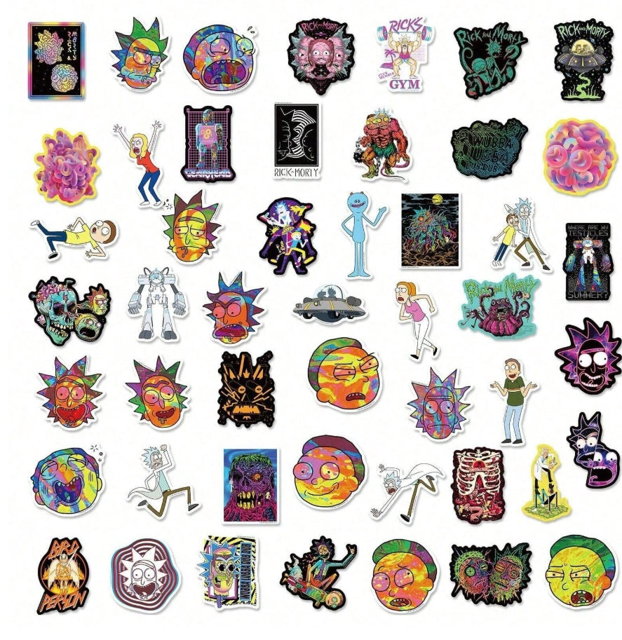 Vinyl Stickers Waterproof Rick and Morty