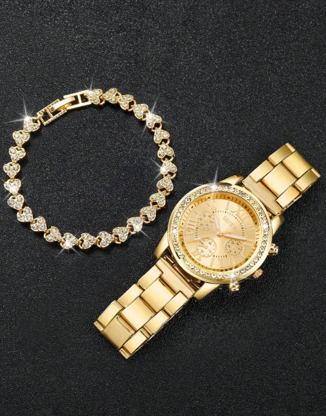 Women's Watch & Bracelet Set