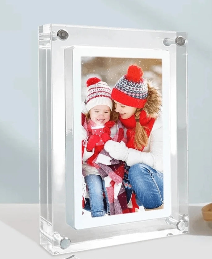 Acrylic Digital Photo/Video Frame 5/7 Inches with Music