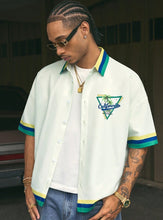 Load image into Gallery viewer, Men's Digital Print Loose Woven Casual Short Sleeve Shirt (M)
