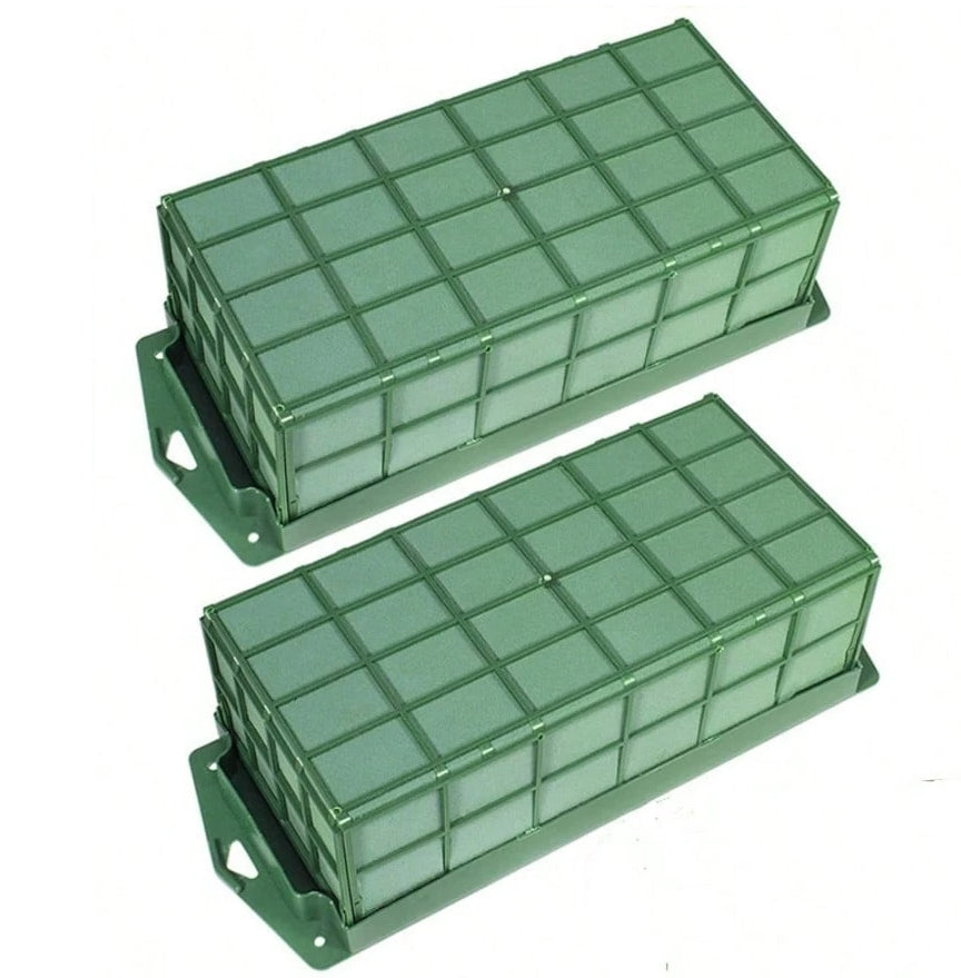 Square Flower Foam Cage Hanging Box 2 Pcs