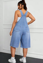 Load image into Gallery viewer, Women&#39;s Butterfly Embroidered Wide Leg Casual Denim Overalls XL
