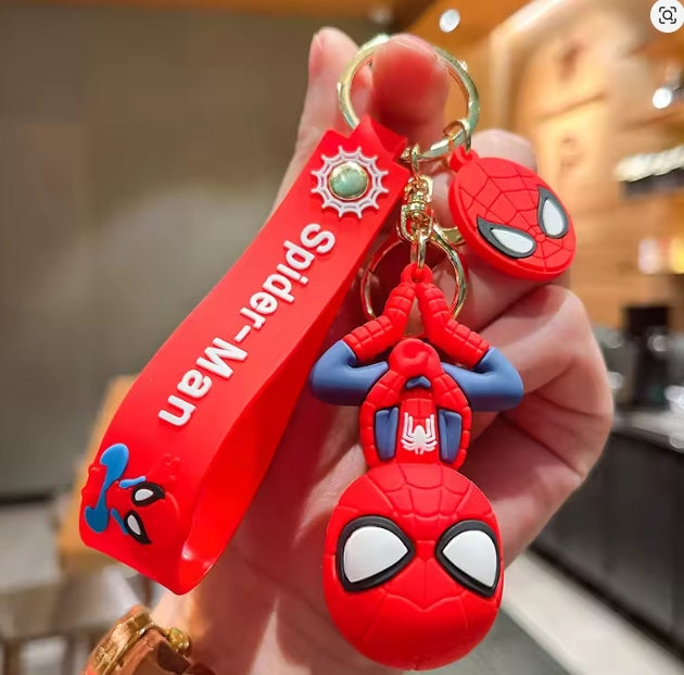 Spider Man Action Figure Keychain