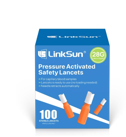 Safety Lancet, Retractable 100 Count