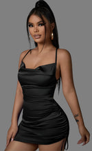 Load image into Gallery viewer, Backless Satin Cami Bodycon Summer Dress (XS)
