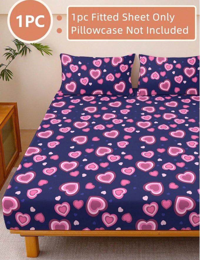 1pc Bed Fitted Sheet. (Pillowcases Not Included)