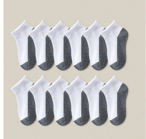 12-Piece Kids Ankle Socks 3-5Y