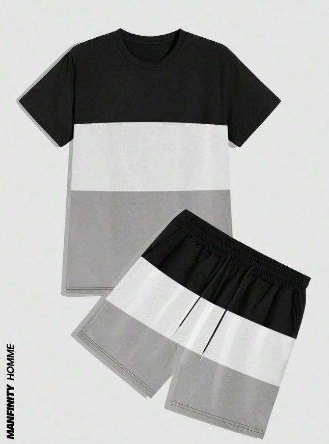 Men's T Shirt & Shorts Set (Small)