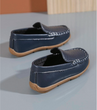 Load image into Gallery viewer, Boys Geometric Embossed Flat Loafers

