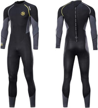 Load image into Gallery viewer, Zcco Ultra Stretch 3mm Neoprene Wetsuit, Front Zip Full Body Diving Suit
