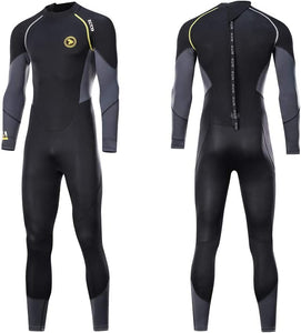 Zcco Ultra Stretch 3mm Neoprene Wetsuit, Front Zip Full Body Diving Suit
