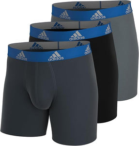 Adidas Men's Performance Boxer Brief Underwear (3-Pack) (XXL)