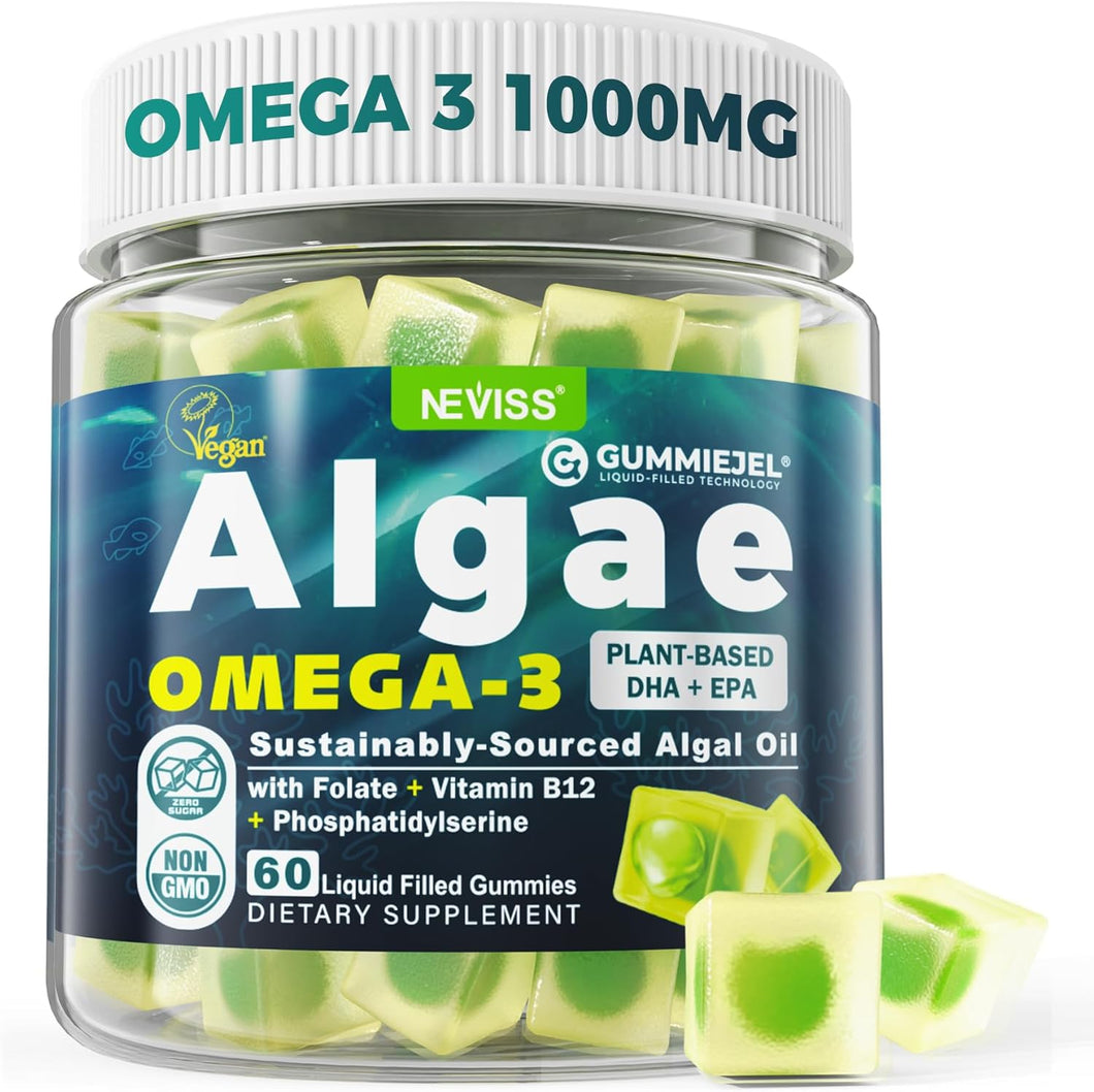 Algae Omega 3 Gummies 1000mg