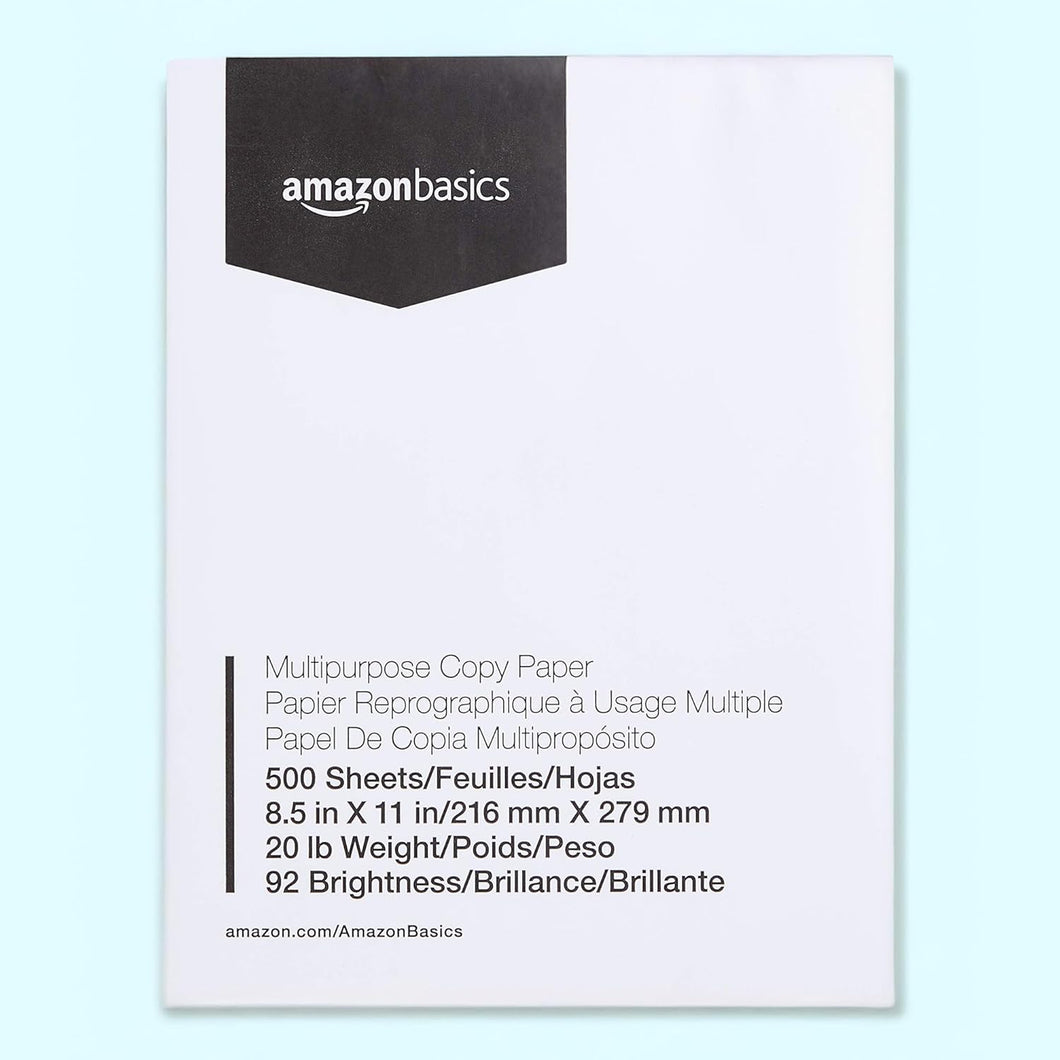 Multipurpose Copy Printer Paper, 8.5 x 11 Inches