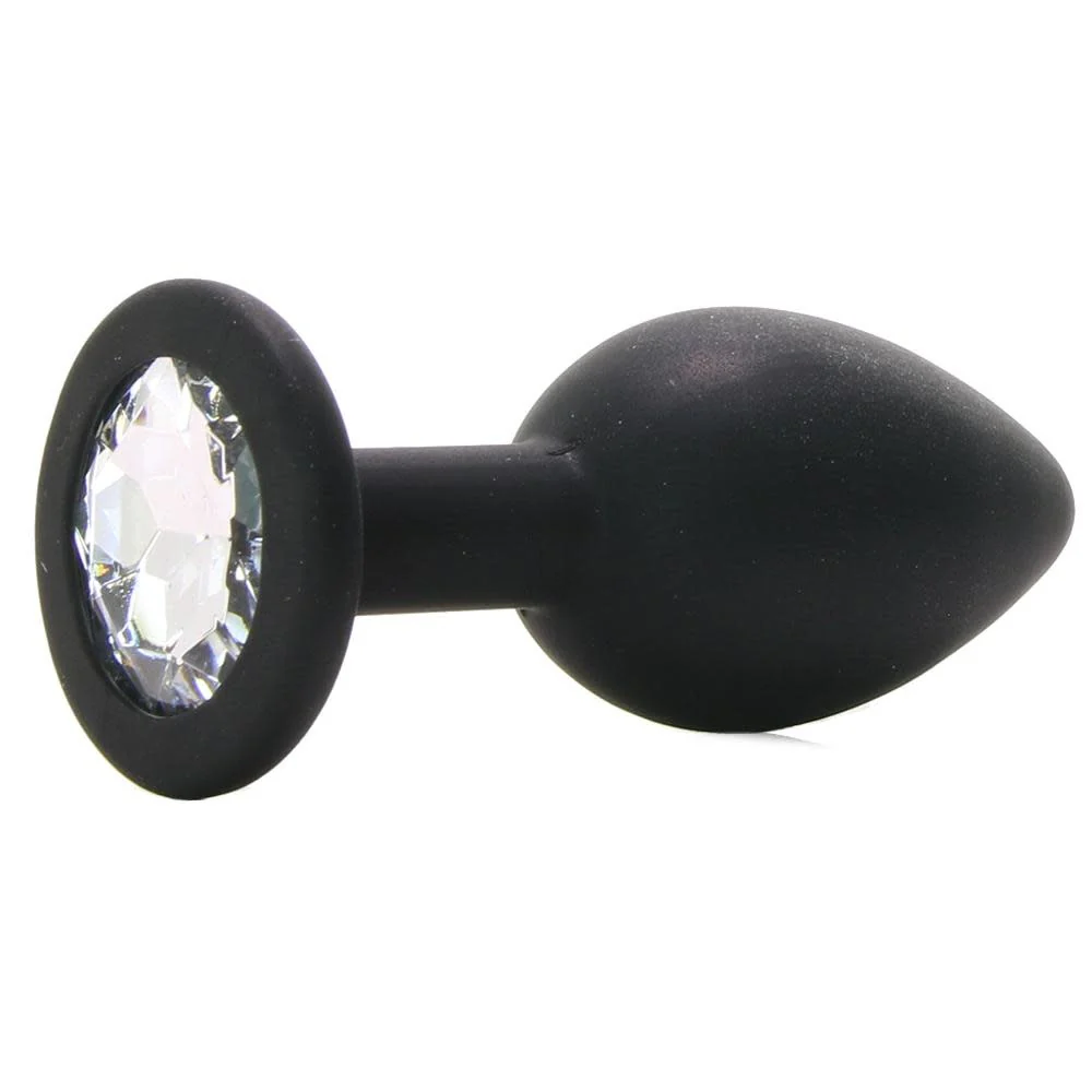 Silicone Diamond Adult Toy Black (Small)