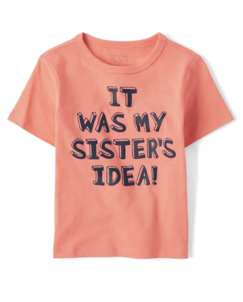 Baby And Toddler Boys Sisters Idea Graphic Tee (12-18m)