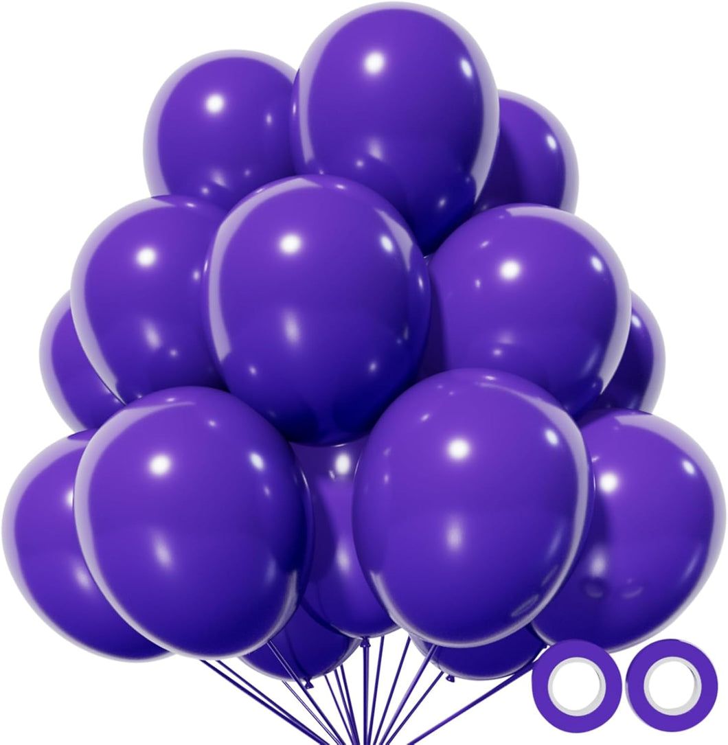 110pcs Purple Balloons