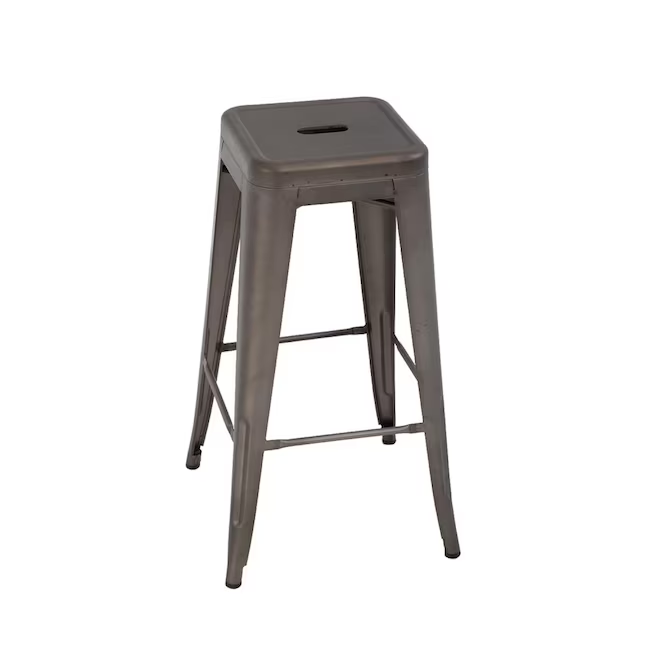 2 Pack Metal Bar Stools (Bronze)