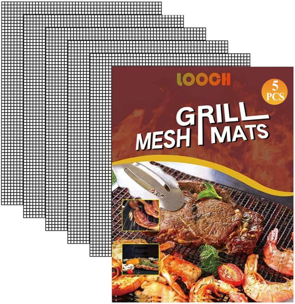 BBQ Mesh Grill Mat Set of 5