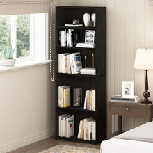 Load image into Gallery viewer, Simply Home 5-Shelf Bookcase Espresso
