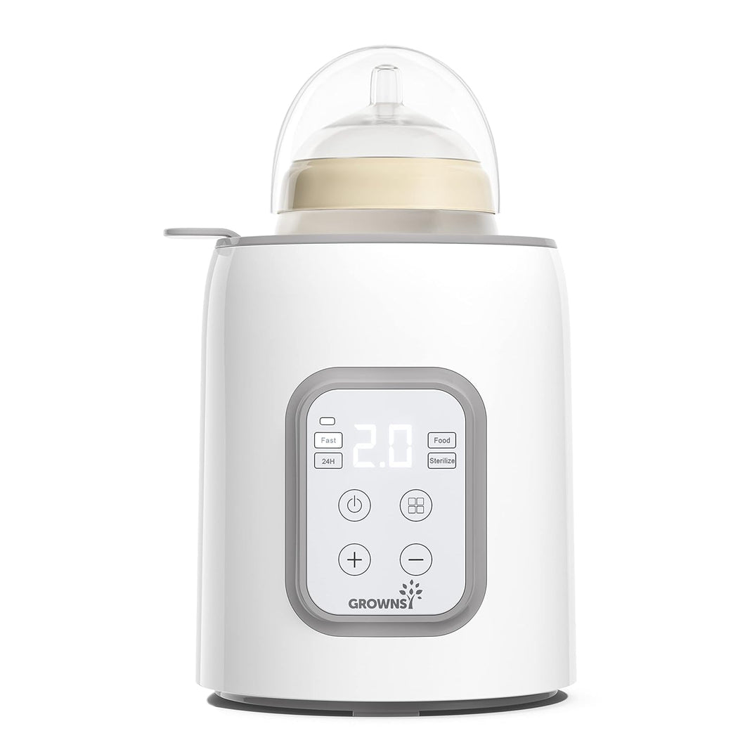 GROWNSY 8-in-1 Fast Baby Milk Warmer with Timer for Breastmilk or Formula