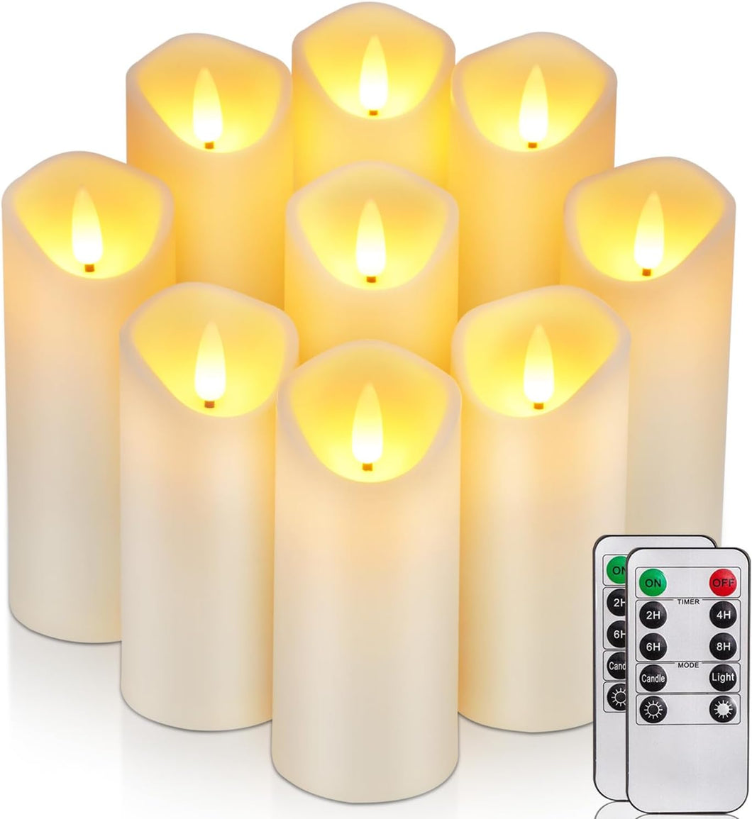 Flameless Candles, LED Battery Operated with Remote Timers