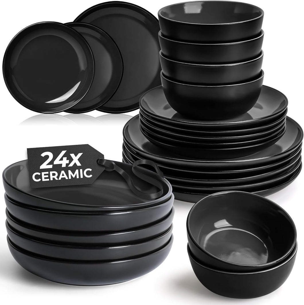 Service for 6 Ceramic Dinnerware Set