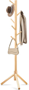 Freestanding Coat Rack with 8 Hooks