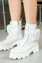 Load image into Gallery viewer, Cape Robbin Women's Platform Combat Boots White (10)
