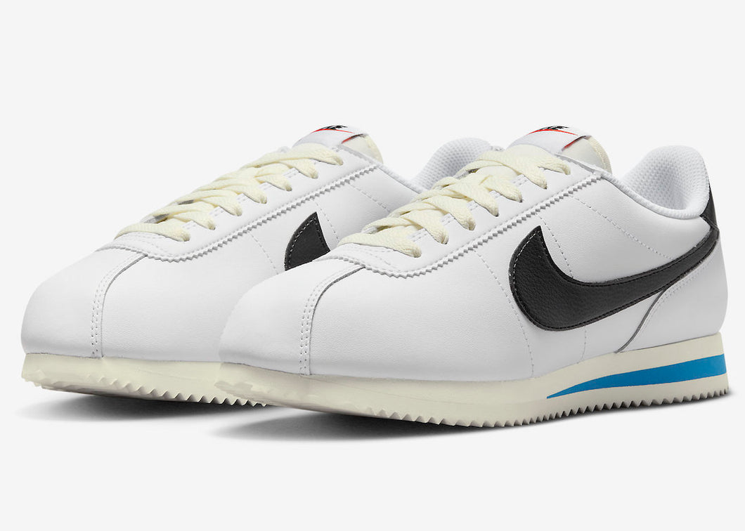 NIKE CORTEZ '23 WHITE/BLACK/LIGHT PHOTO BLUE/SAIL CLASSIC (8.5)