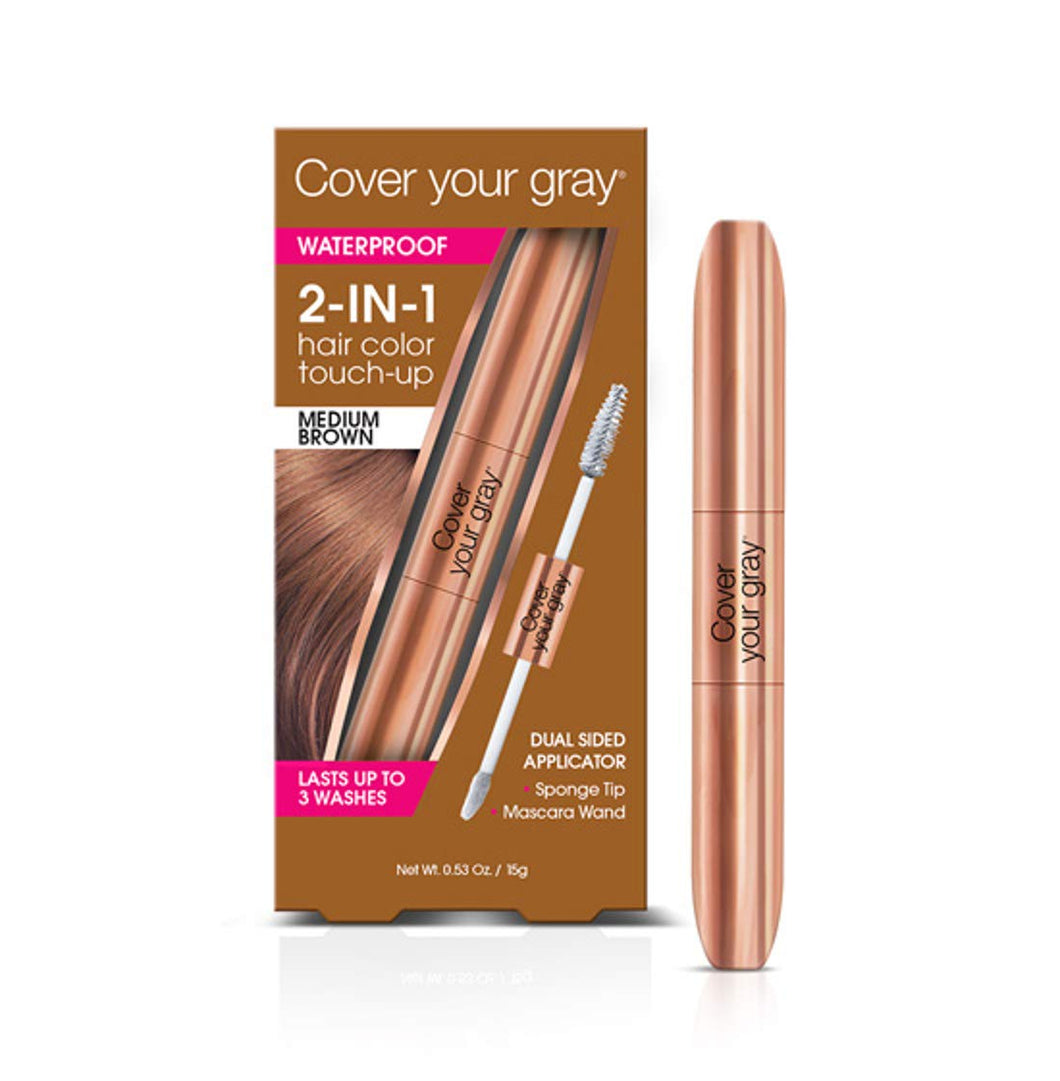 Cover Your Gray Waterproof 2-in-1 Rose Gold, Medium Brown